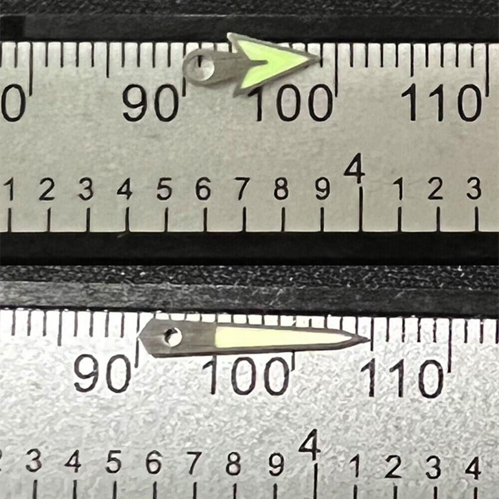 13 mm silberner Rand, C3, grün leuchtende Taucheruhrzeiger für SKX/SBBN NH35A/NH36