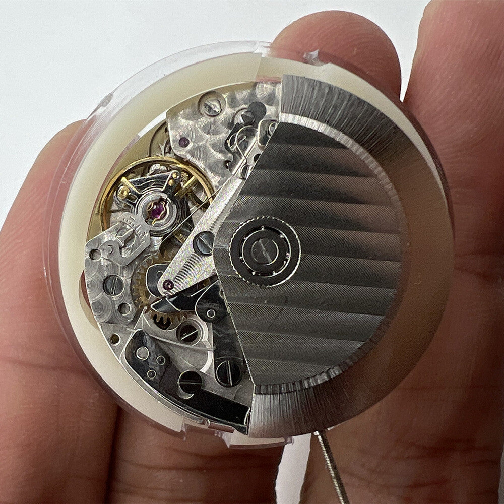 Close-up view of China Made 7753 Mechanical 1:1 Movement Clone for Daytona watch, precision detail.