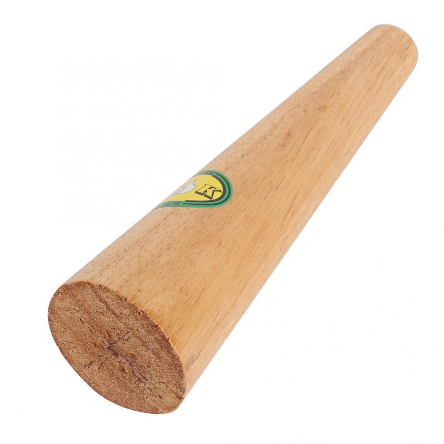 Round wooden bangle mandrel for accurate bracelet resizing and jewelry shaping.