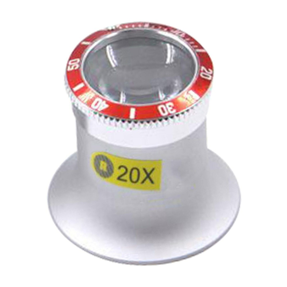 3X 5X 10X 20XJewelers Loupe Magnifier Glass Premium Aluminum Magnifying Eye Loop