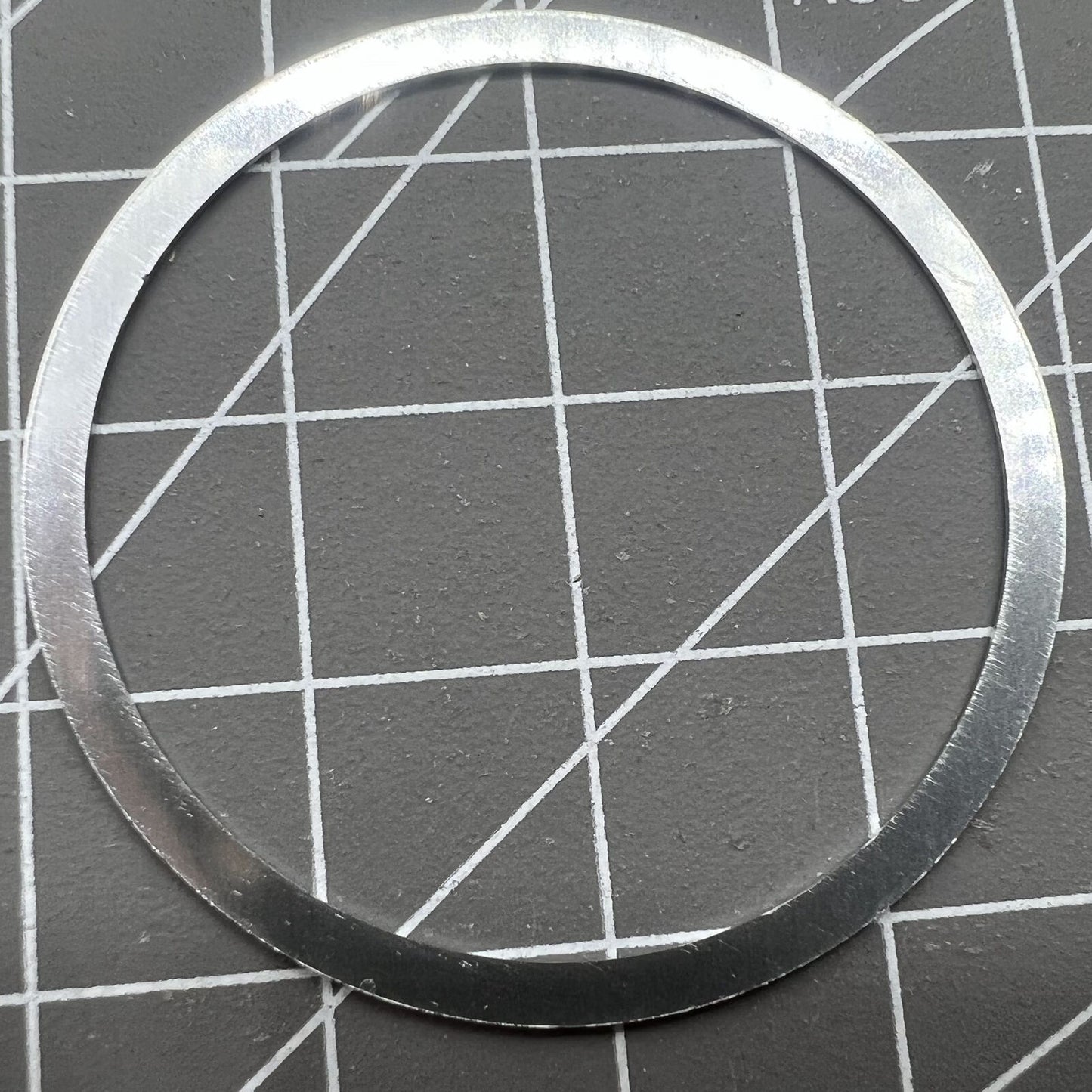 38,5 mm Aluminiumlegierung, weißer Ring + schwarze Schrift, Uhrenlünette für Omega Speedmaster
