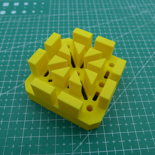 Bergeon 6744-P1-S flexible watch bracelet holding block for secure watch repairs and adjustments.