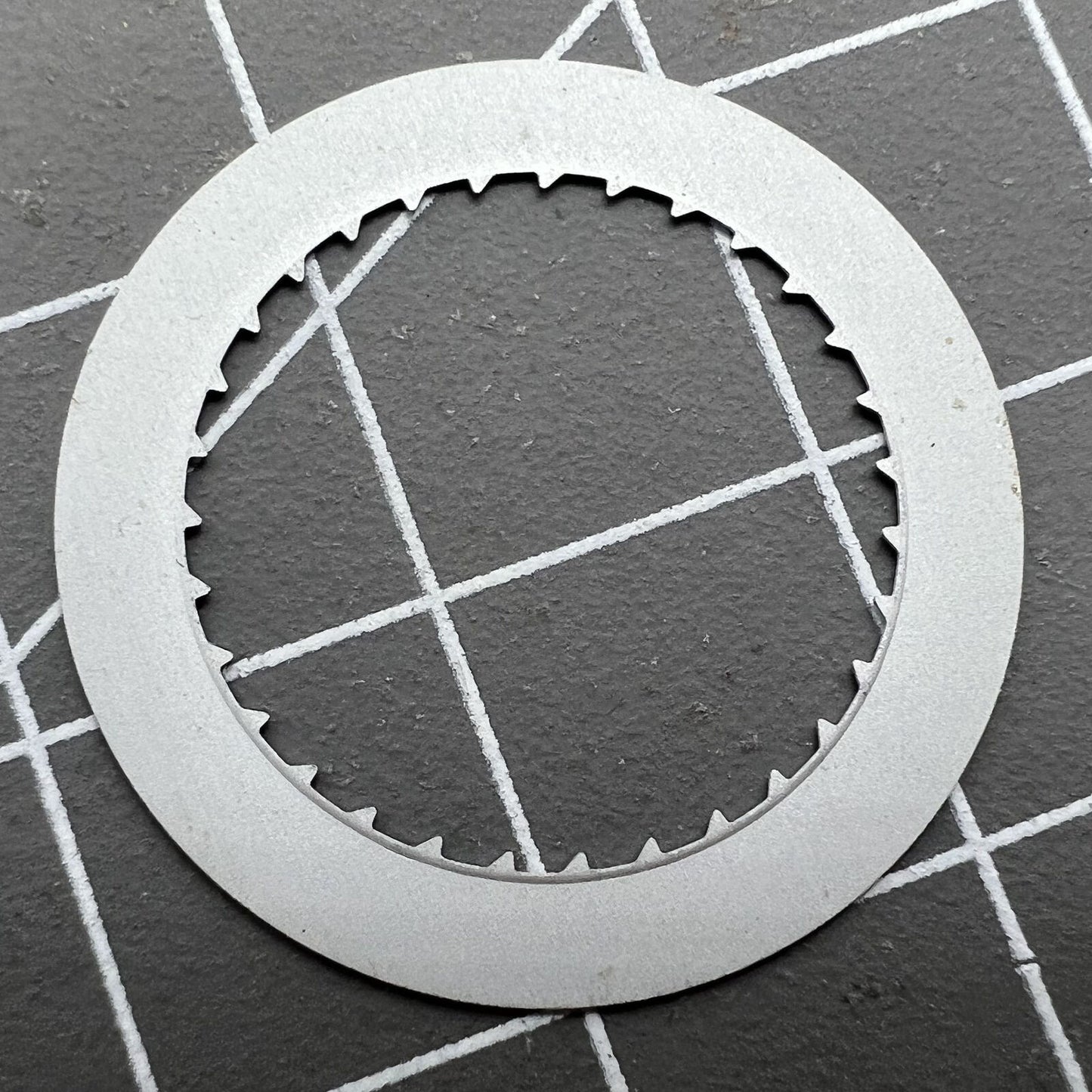 Japan-made black date disk wheel for Miyota 9015 watch movement, date display at 6 o'clock, precise fit.