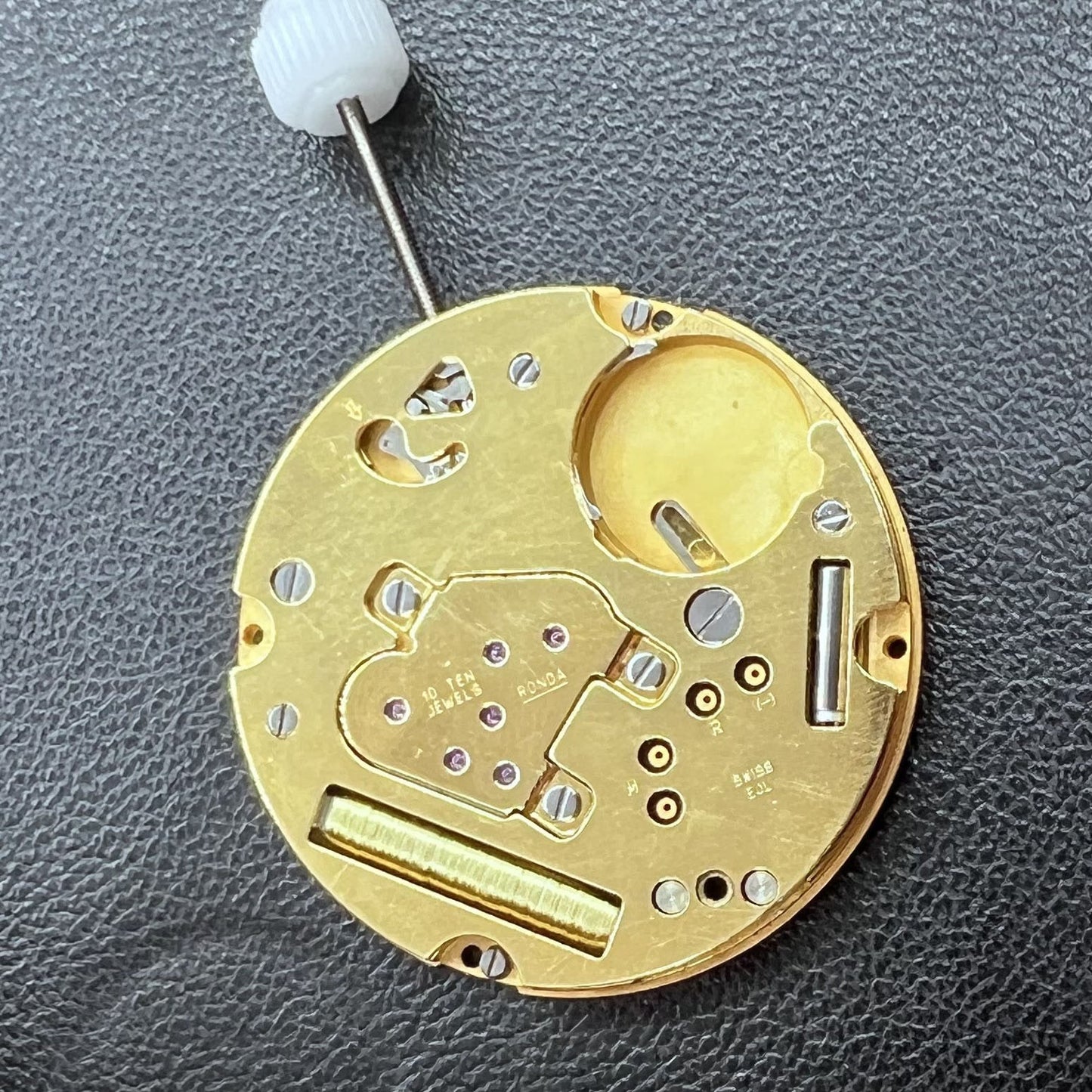 Golden Quartz Uhr Swiss Ronda 1004 mit 2 Zeigern Uhrwerk