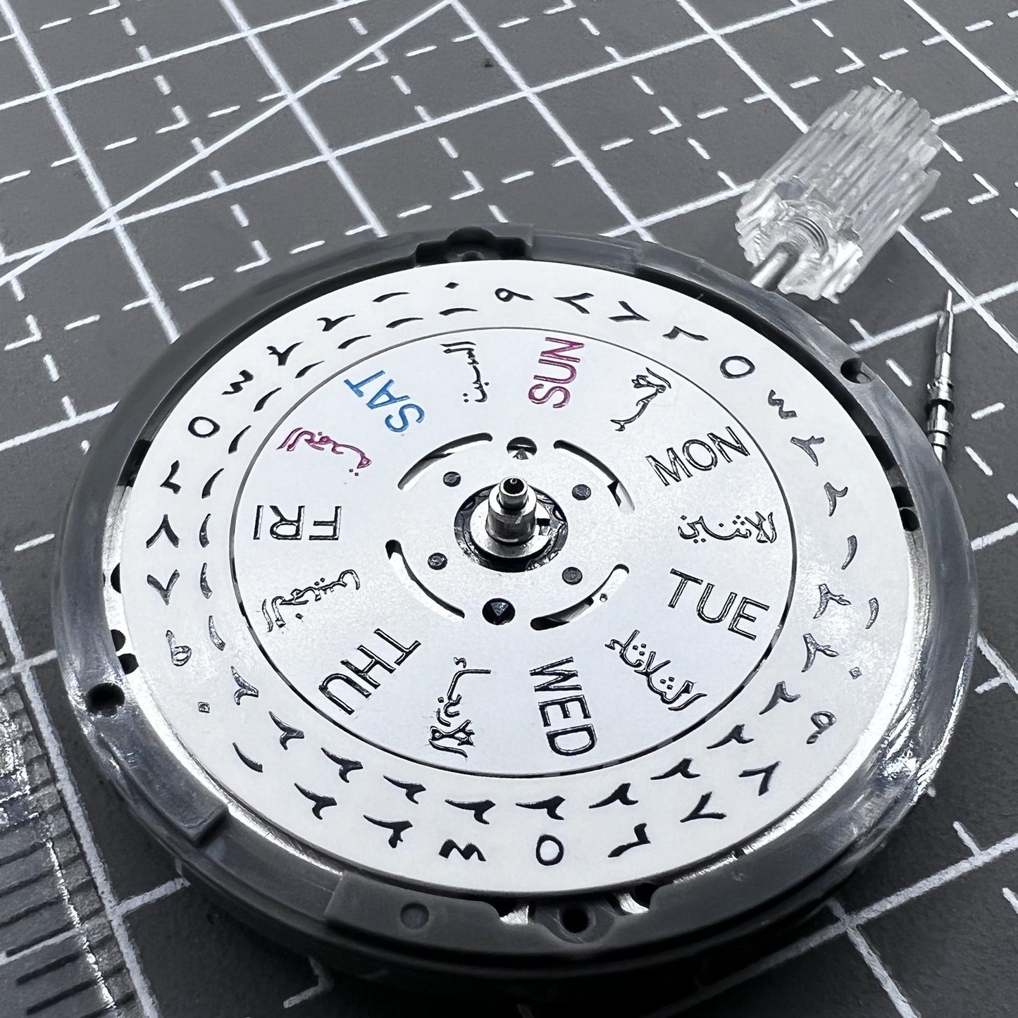 Mouvement mécanique automatique japonais Seiko NH36, cadran avec date arabe, couronne à 3,8