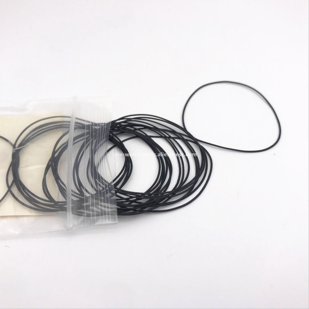 200pcs 0.5/0.6/0.7mm 16mm-34mm Watch O-Ring Waterproof Rubber Seal O-Ring