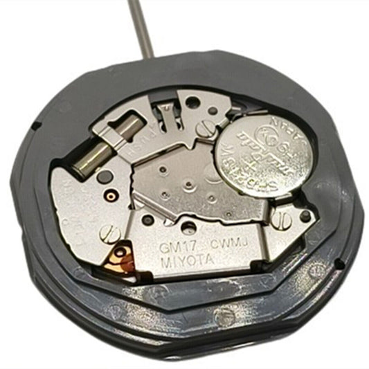 Miyota GM17 quartz watch movement with 2 hands, replacement for GM15, precision timekeeping by Miyota.