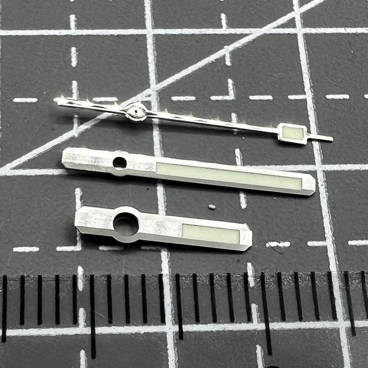 Silver Trim C3 Super Lume Watch Hands Set for 62MAS SKX007 SPR777 NH35 NH36