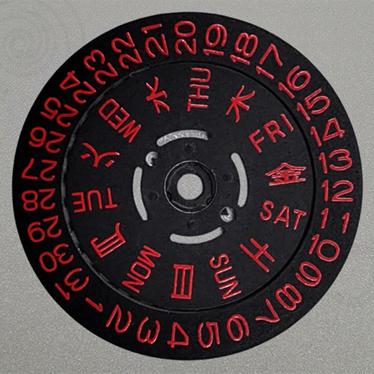 Japan Made Red Font Date Disk Wheel for Movement NH36 Date@3.8 Original