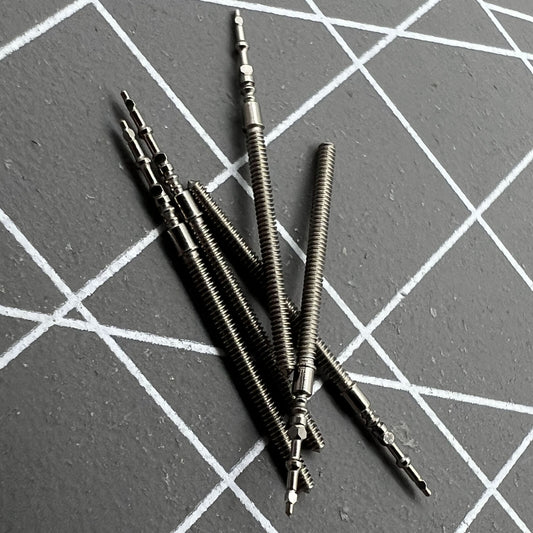 Watch winding stems for VJ12, VJ32, VJ42, VJ52, VJ22, VJ33, VJ43 movements, durable replacement parts.