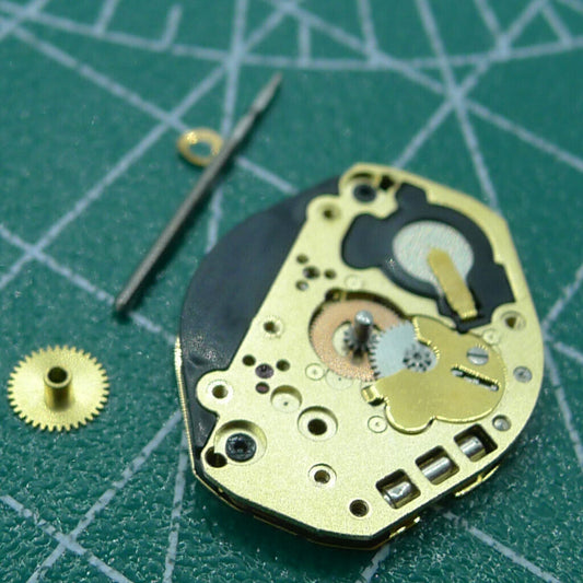 Swiss Made Ronda 1062 quartz watch movement with 2 hands for precise timekeeping.