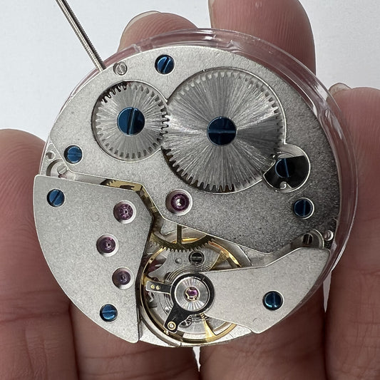 Seagull ST3621 mechanical watch movement with ETA 6498 second hand at 6 for replacement parts.
