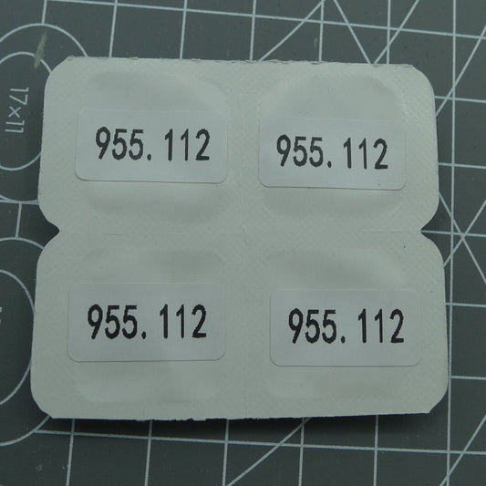 Watch winding stem for ETA 956.114 and 955.114 quartz movements, compatible generic brand accessory.