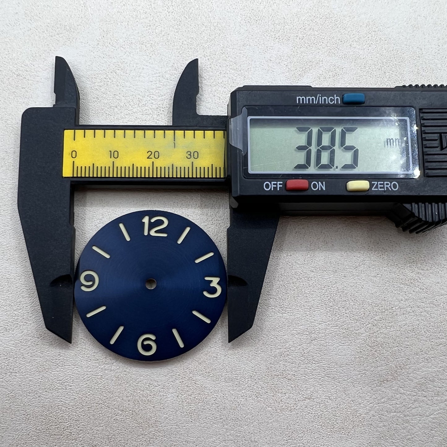 39mm Blue Green Luminous Watch Dial Suitable for Movement ETA 6497 /6498