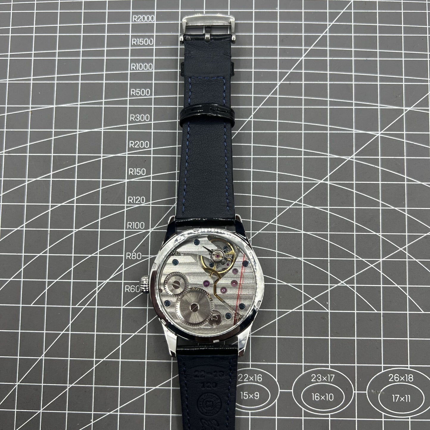 42mm Men Watch Manual Chain Up Seagull ST3600 Mechanical Movement White Dial