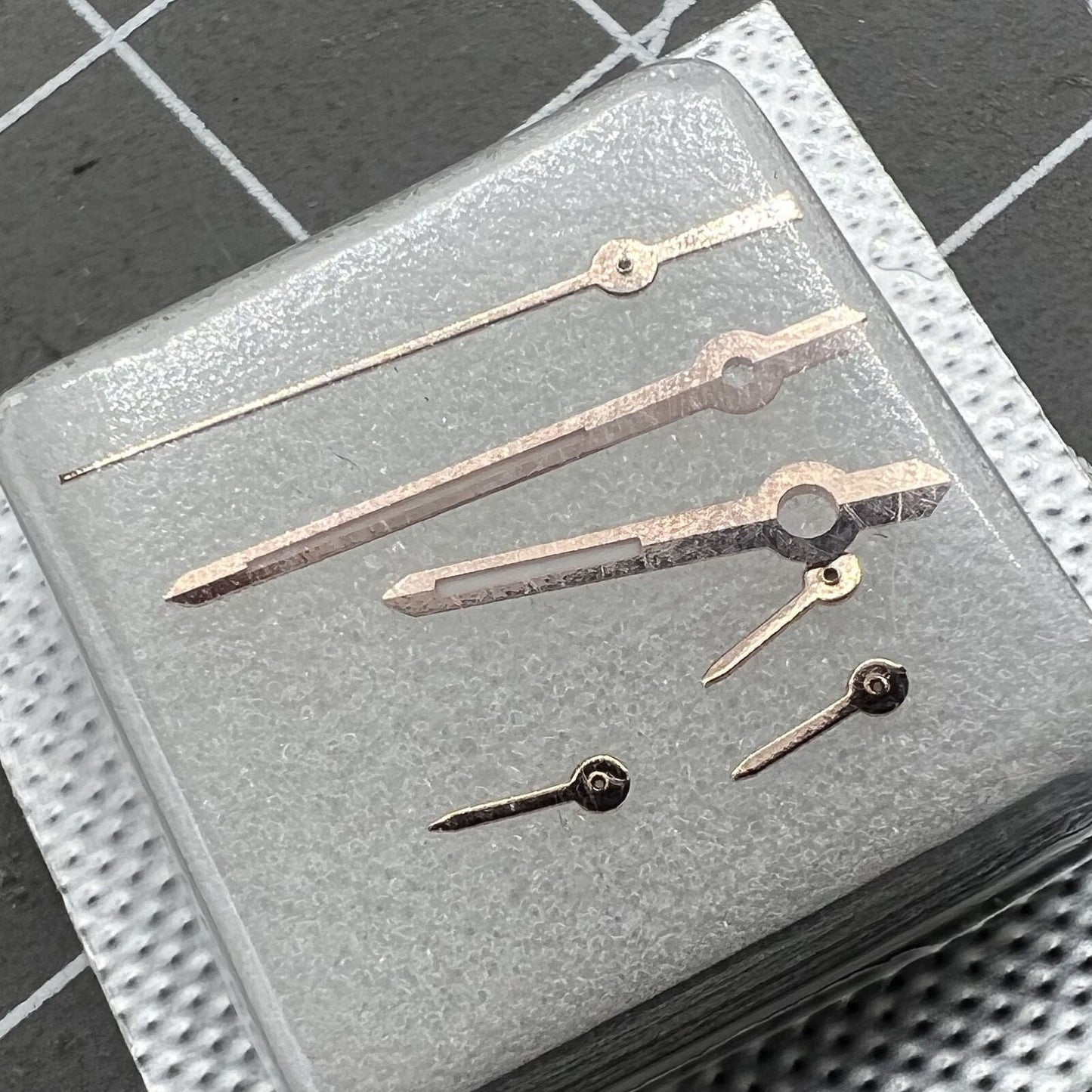 Green luminous watch hands set for Miyota OS10 OS20 movements, EF530 brand precision parts.