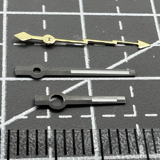 Black trim golden lightning second hand set for NH35 NH36 7S26 7S36 watches