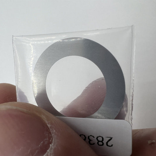 Wide brim white date wheel overlay for ETA 2836 watch movement, date display at 3 o'clock position by Generic.