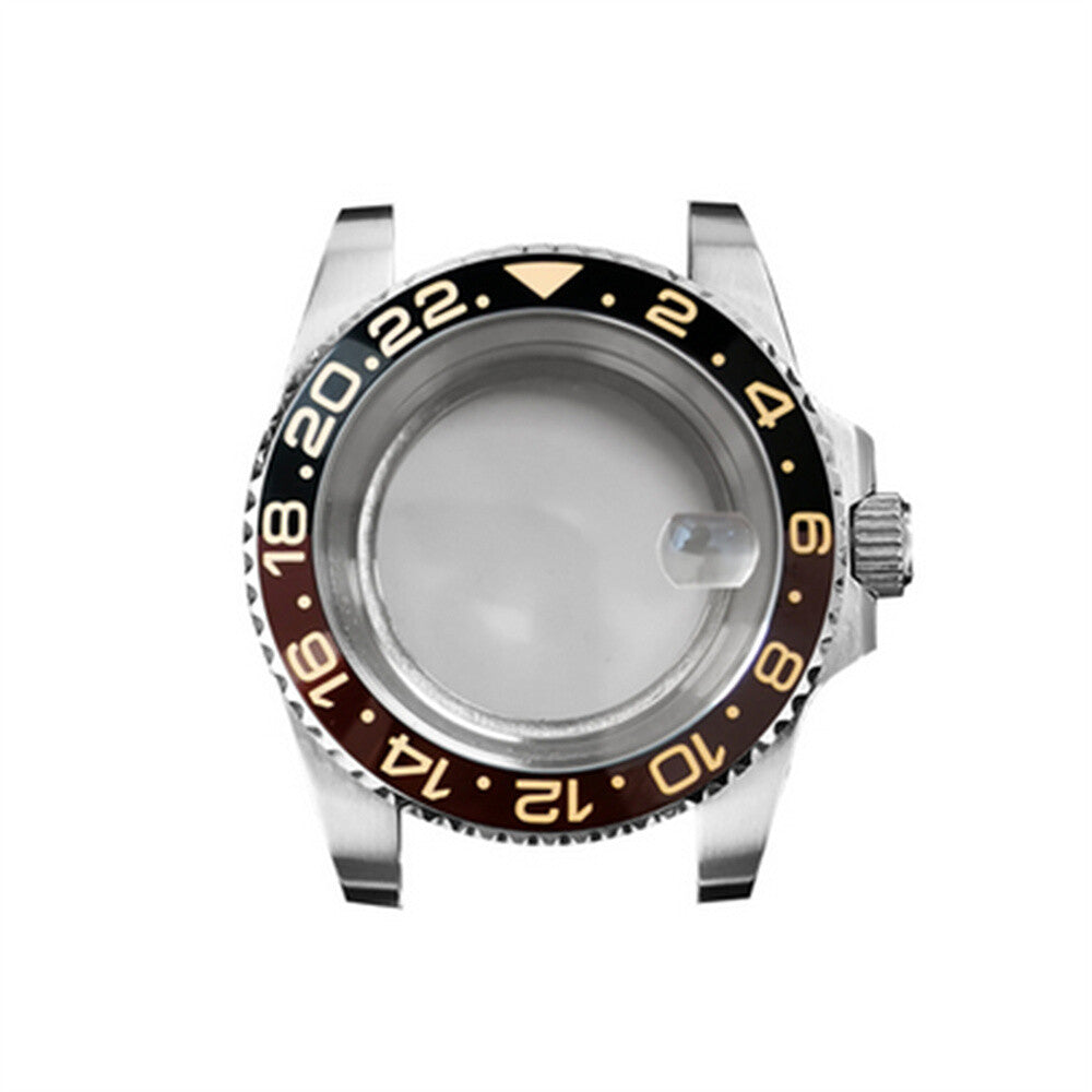 Boîtier de montre en verre saphir grossissant 40 mm pour montre NH35/NH36