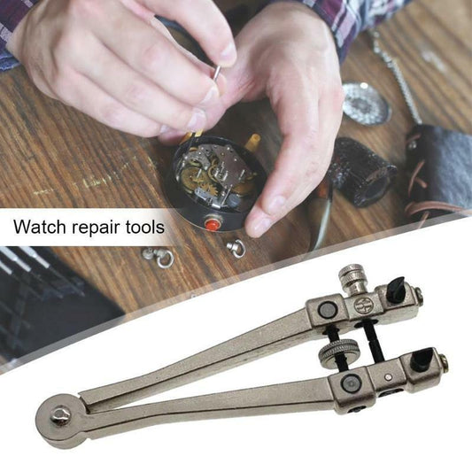 Watchmaker repair tool, screw back opener wrench for watch case repair and maintenance