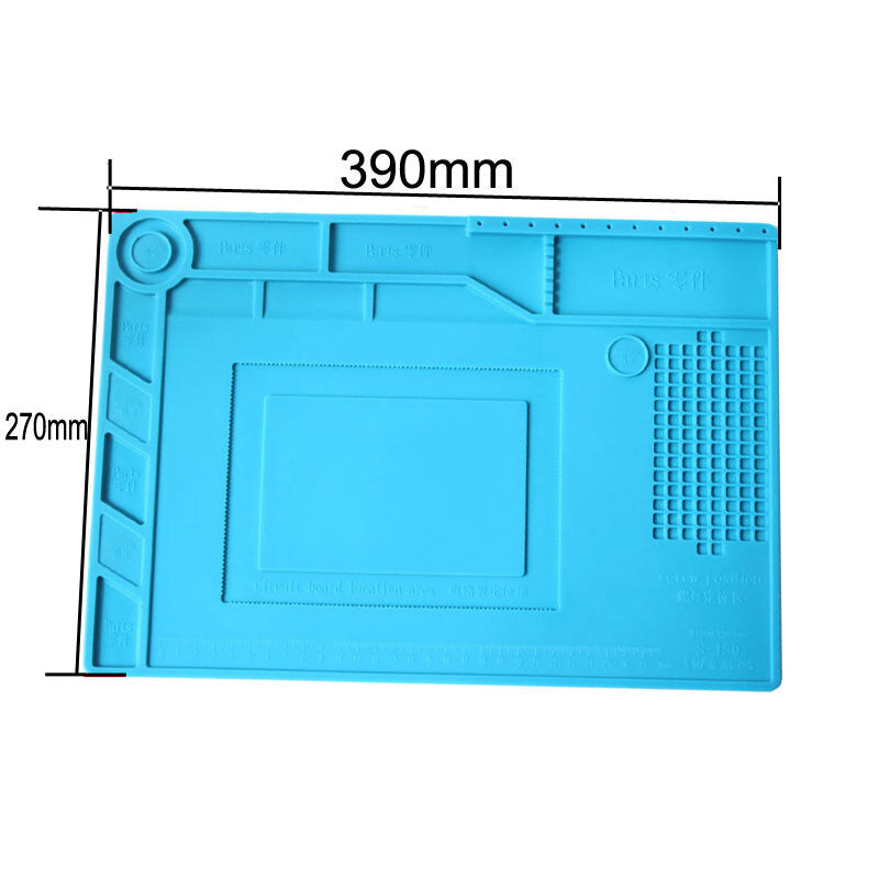 New Heat-Resistant Soldering Silicon Soldering Mat Work Pad Watch Repair Tool
