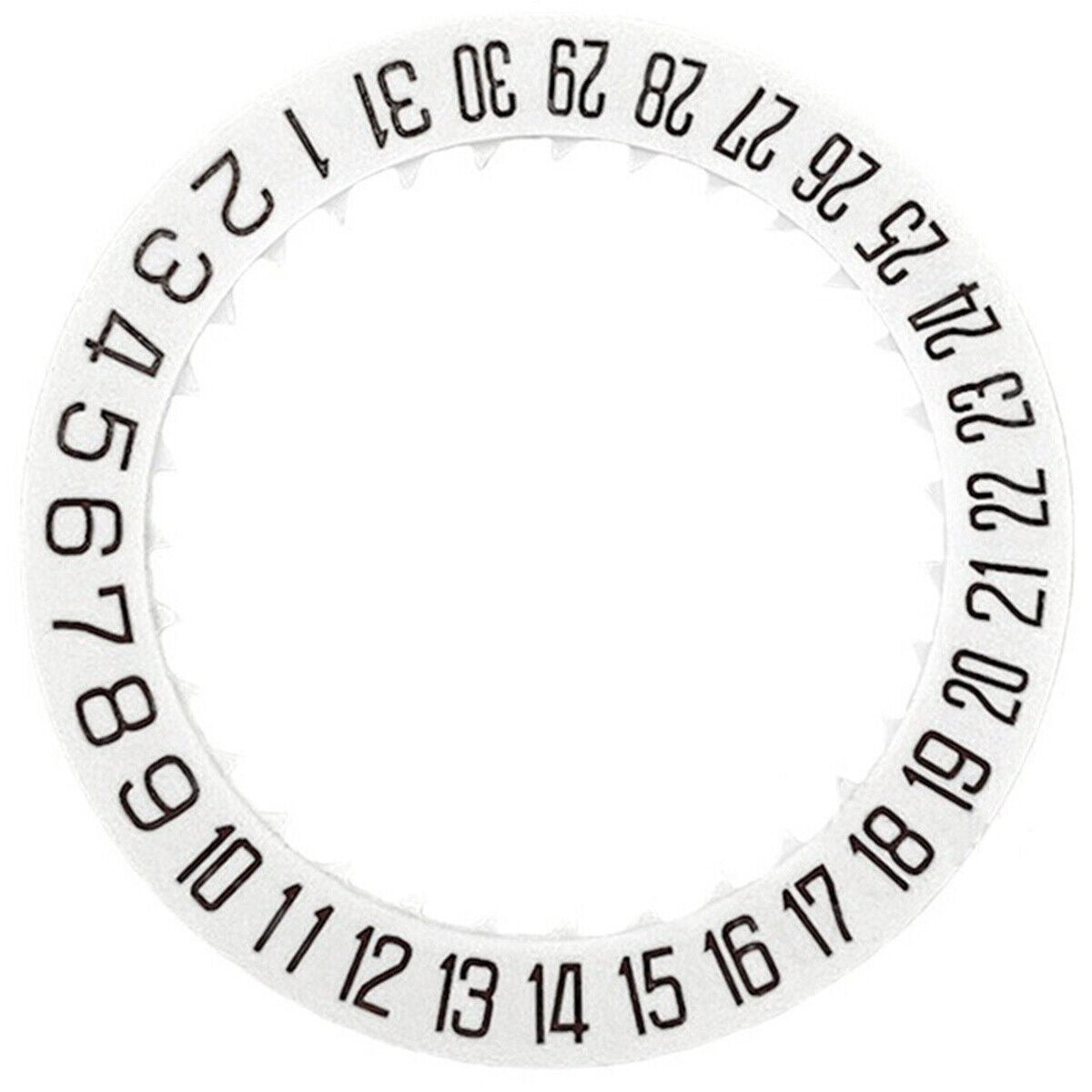 White Special Font Date At 6 Date Disk Wheel Date Wheel for Miyota 8215 Movement