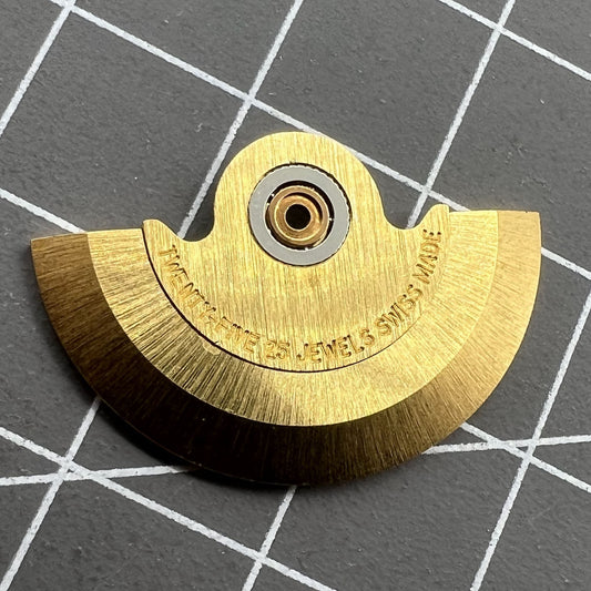 Golden rotor oscillating weight for ETA 2824/2834/2836 movements, durable generic fit by #570 brand.