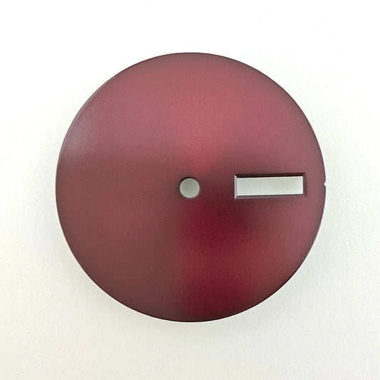 28.5mm solid color watch dial, metal build, no lume, fits NH36 movement, sleek design.