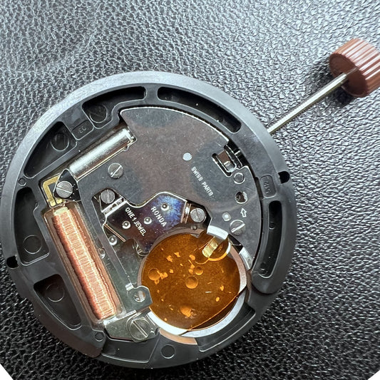 Swiss Ronda 512 quartz watch movement, precise timekeeping for watch accessories.