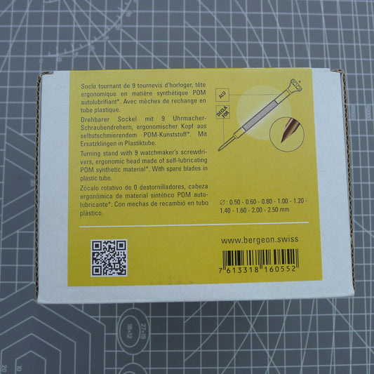 Bergeon 8899-S09 Replacement Antimagnetic Ergo Screwdriver for precise watch repair tasks