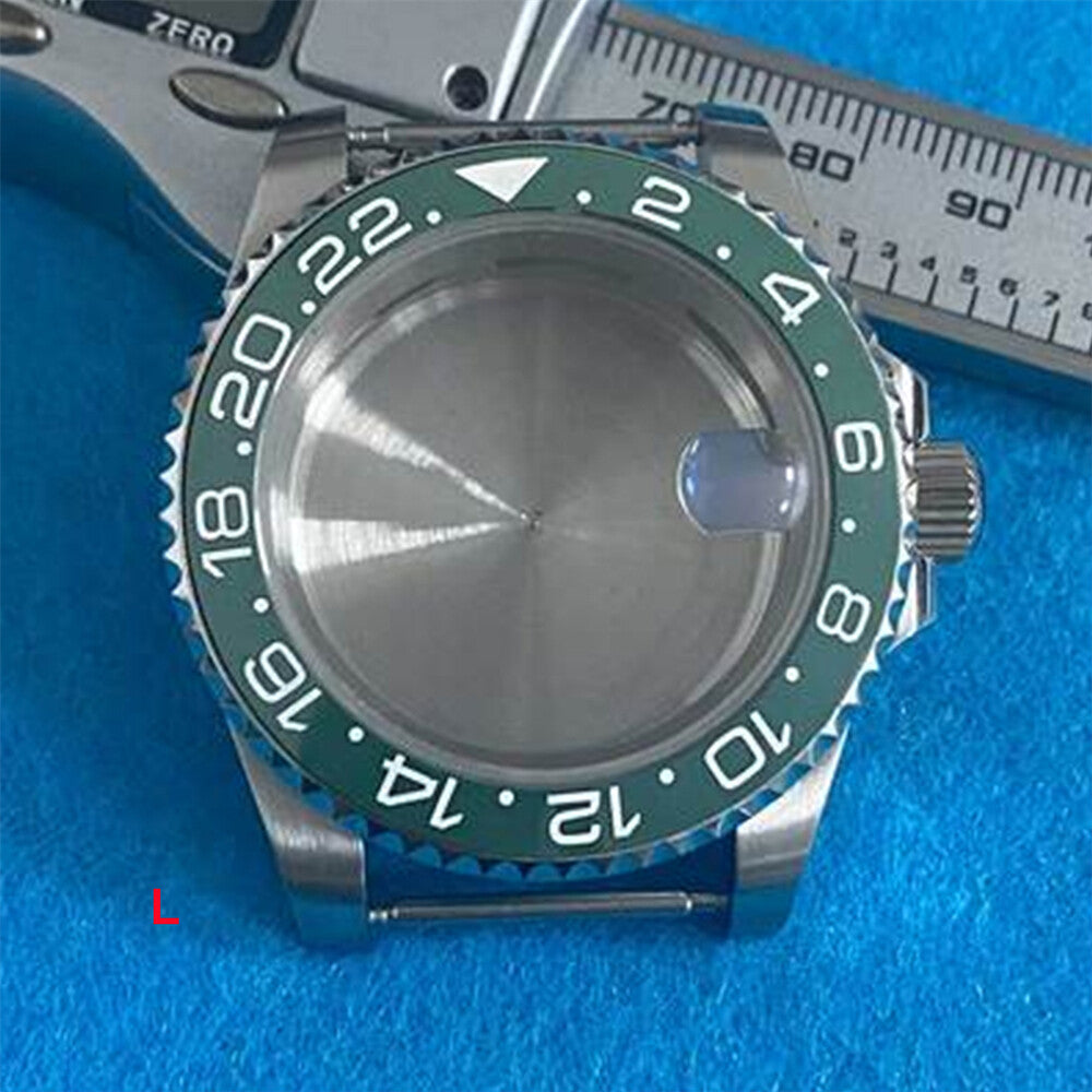 Boîtier de montre en acier inoxydable 316L avec verre saphir grossissant de 40 mm pour mouvement NH35