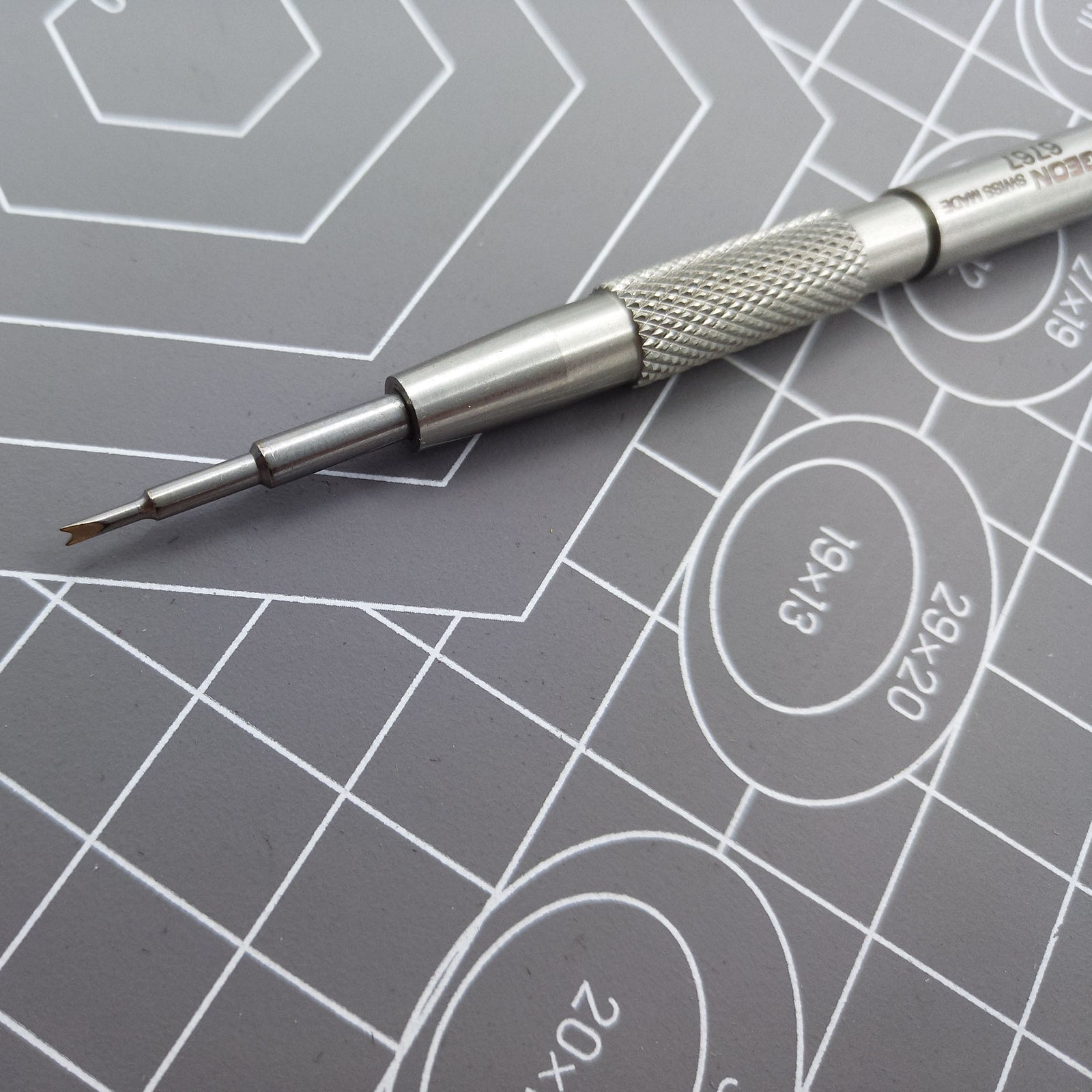 Bergeon 6767-F spring bar tool with ergonomic grip for precise Swiss watch bracelet adjustment.