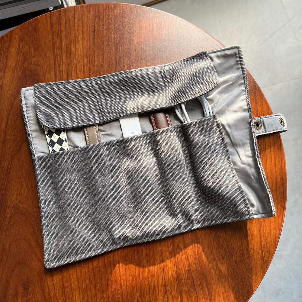 Nylon packing bag for Apple Watch bands, perfect for travel and organizing watch bracelets.