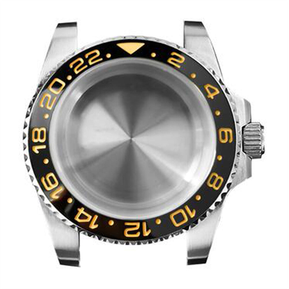 Boîtier de montre en verre saphir 40 mm, boîtier en acier inoxydable 316L pour NH35 NH36