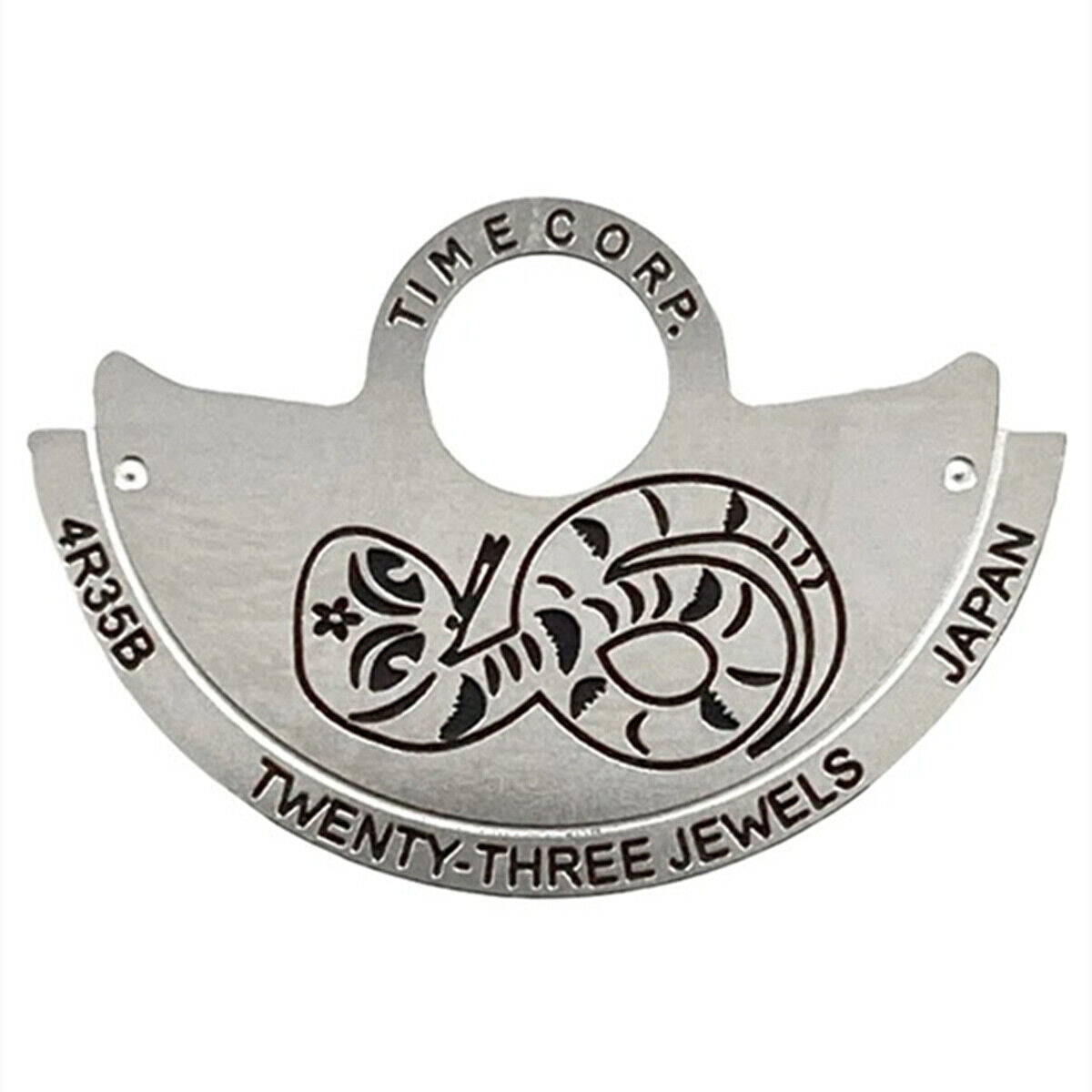 Serpent~Chine Zodiac Argent Rotor Masse Oscillante Superposition pour NH35 NH36 4R35