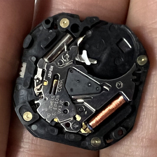 Hattori Epson VX3J quartz watch movement, precision Japan-made mechanism for repair and replacement.