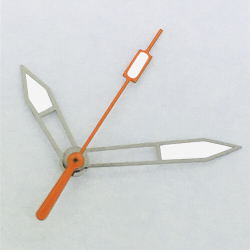 Aiguilles de montre d'occasion vertes luminescentes avec garniture argentée pour ETA2836/2846/2824/2846