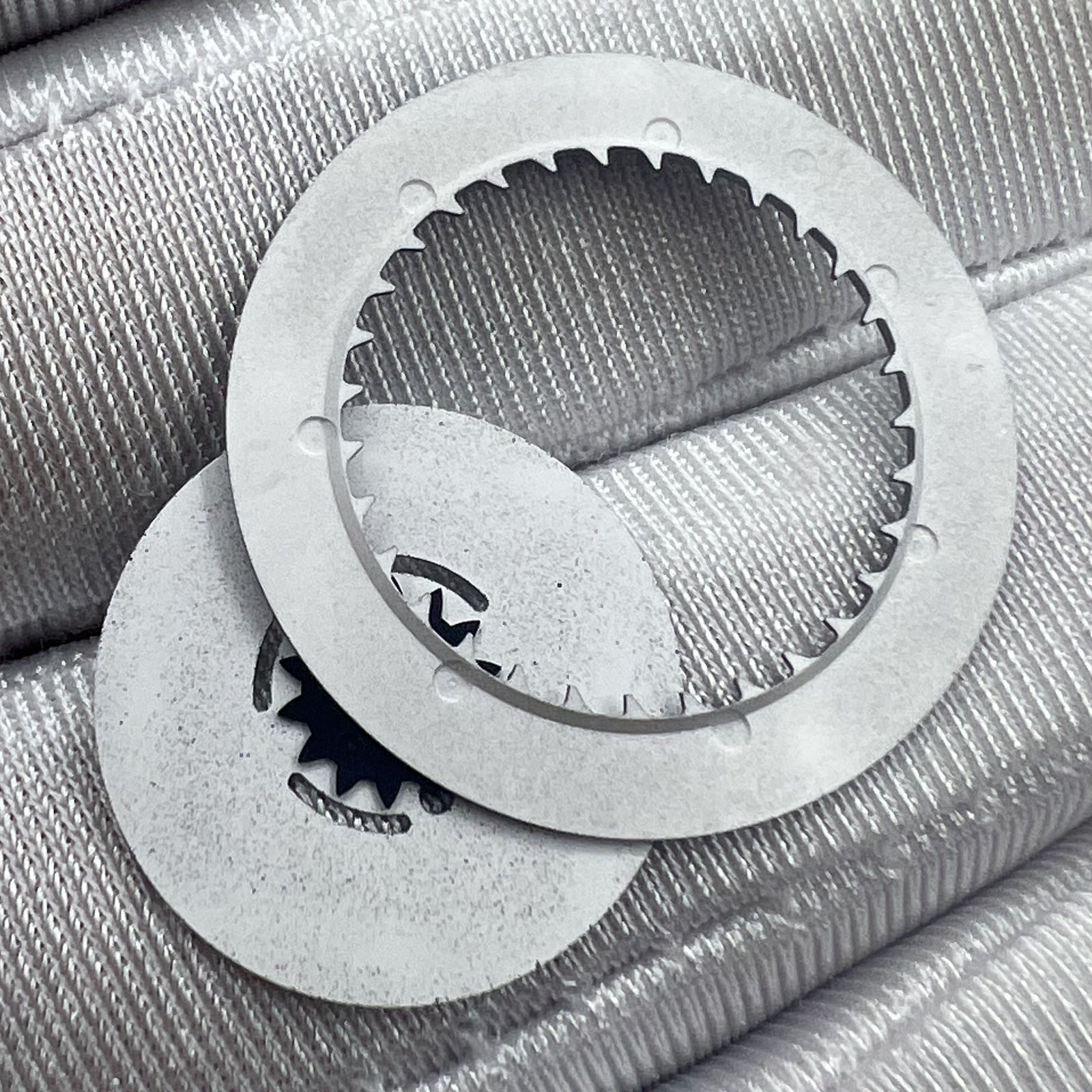 Japan Made red font date disk wheel for NH36 movement, original part showing date at 3.8 position