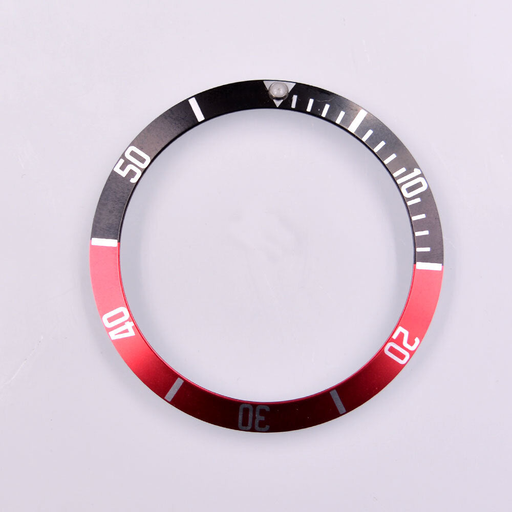 39,5 mm Aluminium-Lünetteneinsatz für Taucheruhren, passend für automatische SUB/GMT-Uhren