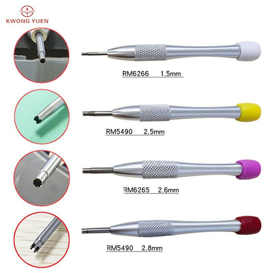 Special screwdriver for RM Richard Mille watch strap and bezel; precision tool for luxury watch maintenance.