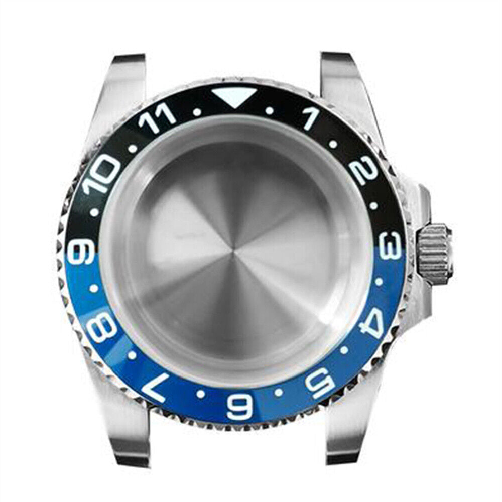 Boîtier de montre en verre saphir 40 mm, boîtier en acier inoxydable 316L pour NH35 NH36