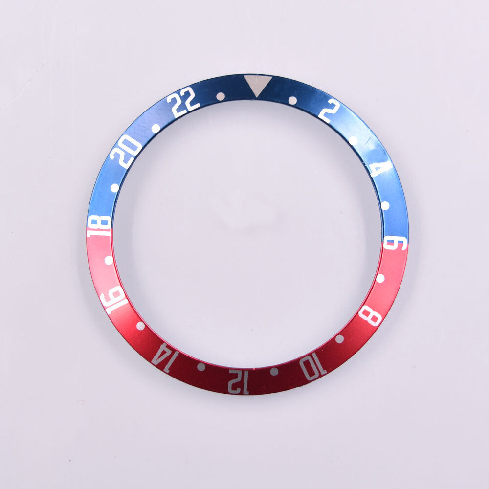 39,5 mm Aluminium-Lünetteneinsatz für Taucheruhren, passend für automatische SUB/GMT-Uhren