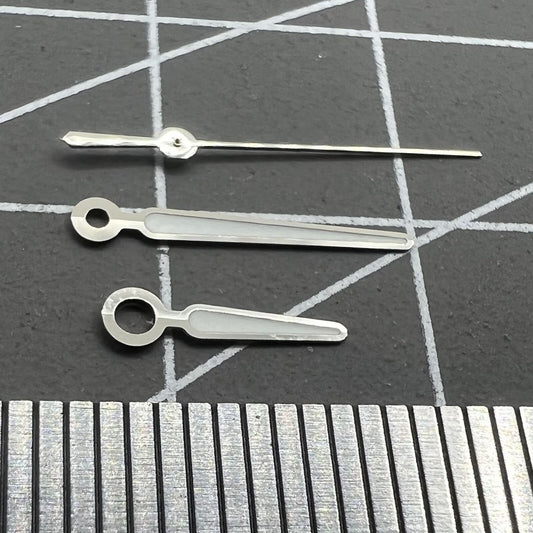 13mm silver-trimmed C3 blue lume watch hands set for NH35/NH36 movement