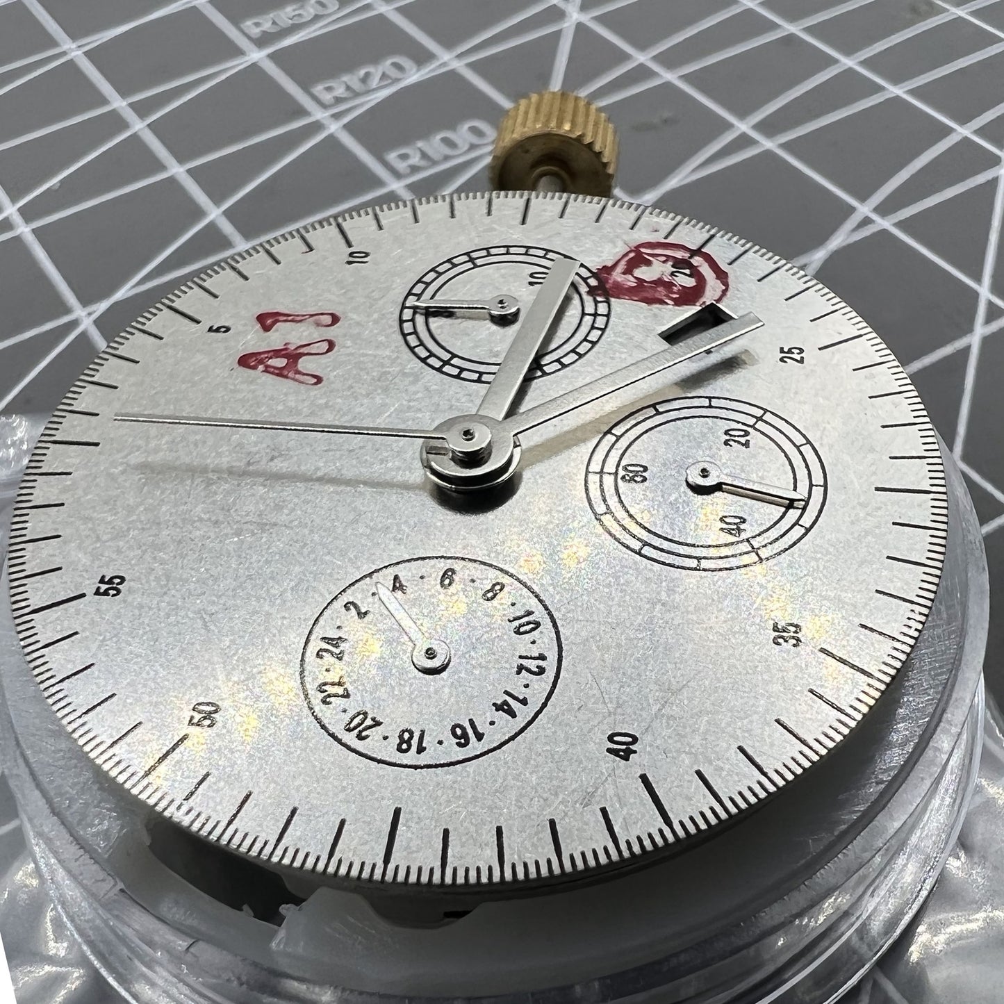 Automatisches Chronographenwerk ETA 7753 Konfiguration Kleine Sekunde @6