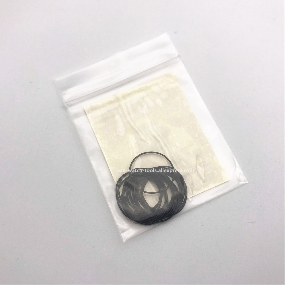 200pcs 0.5/0.6/0.7mm 16mm-34mm Watch O-Ring Waterproof Rubber Seal O-Ring