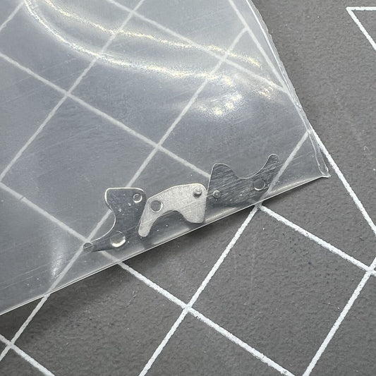 Silver setting lever for ST3600 ETA6497 watch movement, precise replacement part.