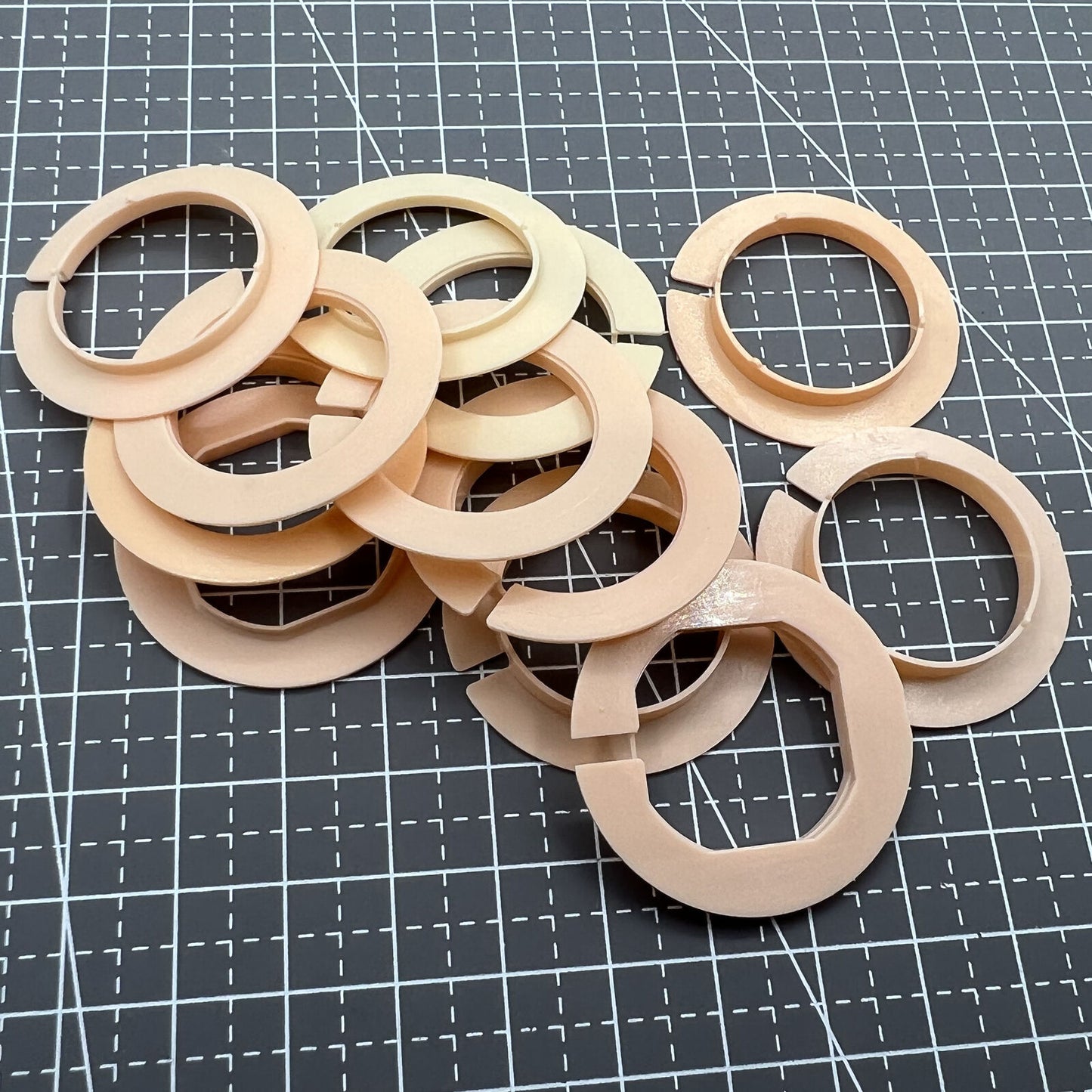 12 STÜCK 5 Ligne Größen Bewegung Fall Abstandshalter Gehäuse Ring Halter #AC-676-10.5