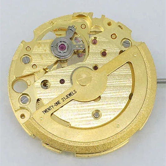 Miyota Citizen 82S7 golden plated automatic mechanical watch movement, precise Japan craftsmanship