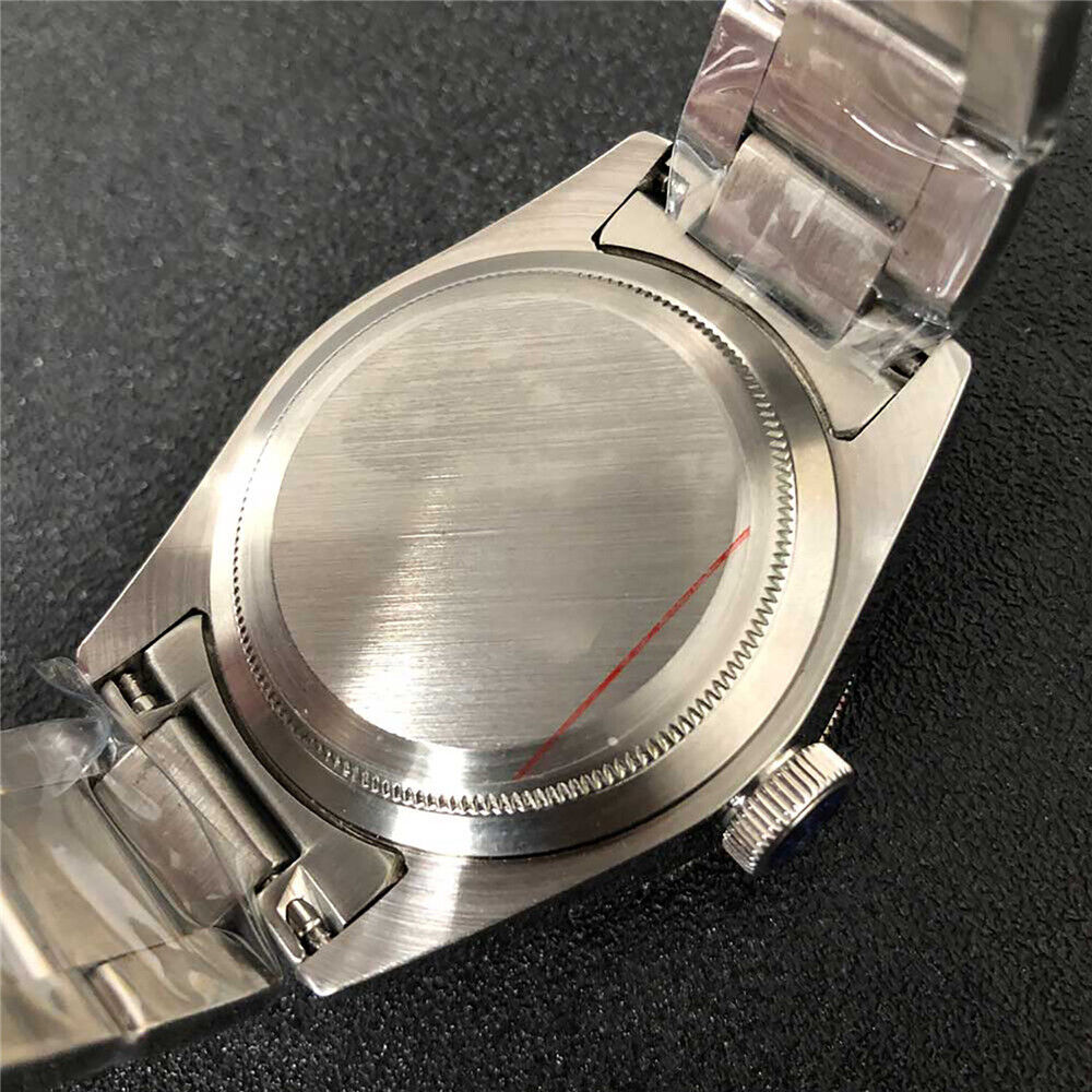 Boîtier de montre 10 types + bague en aluminium + bracelet 41 mm en verre saphir/minéral pour NH35/NH36