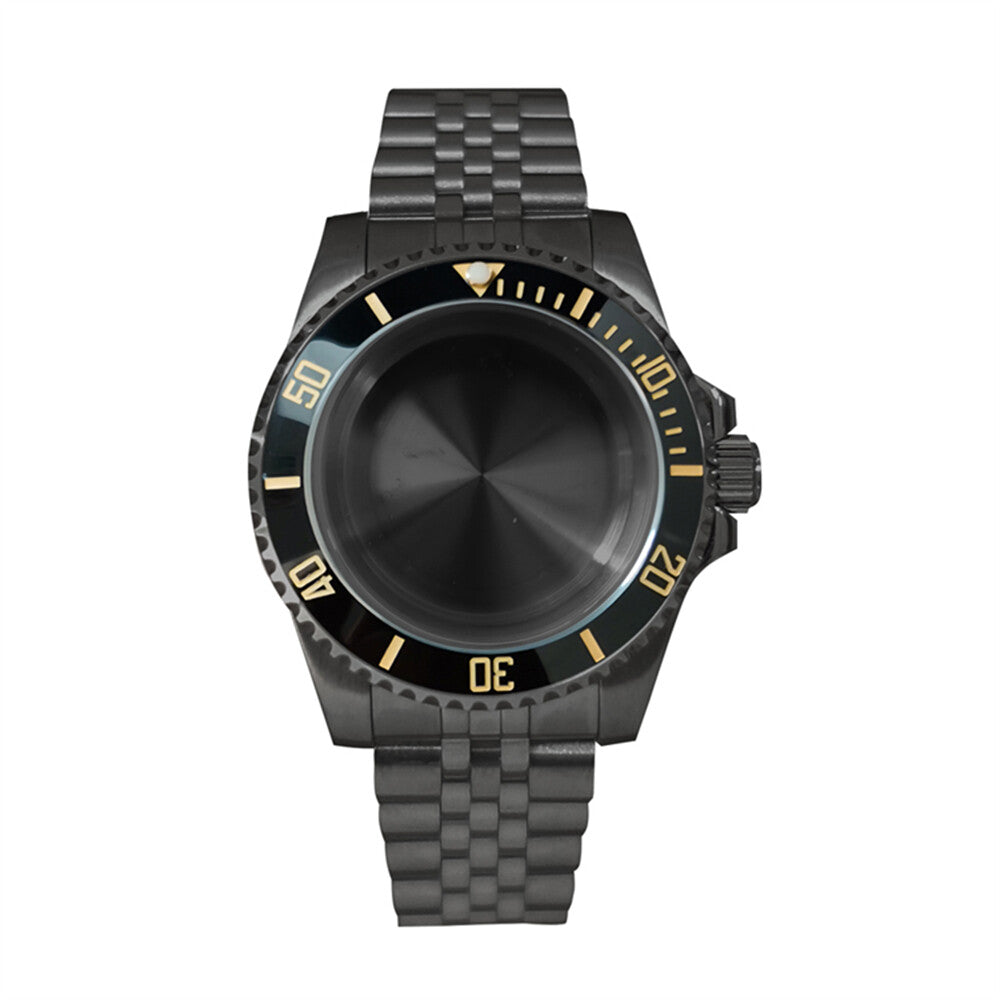 Boîtier de montre en verre saphir 40 mm pour mouvement NH35/NH36, boîtier modifié